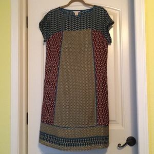 Sundance silk pattern dress, 8, pullover. Like new